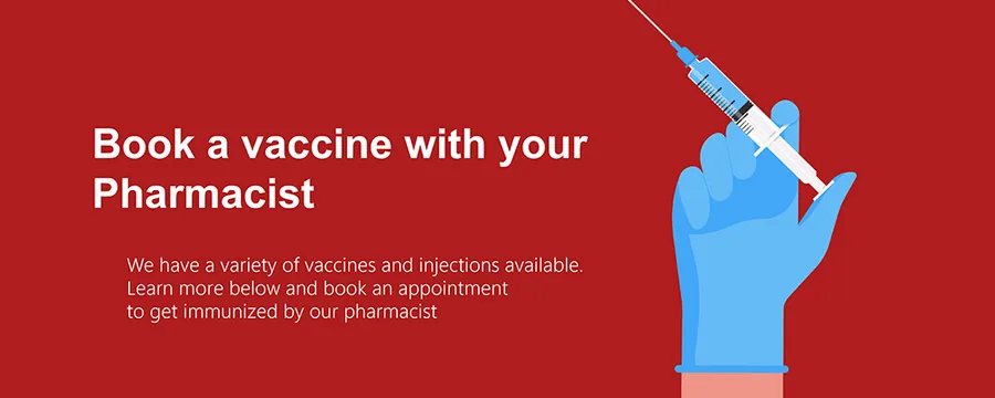 Book a vaccine with your pharmacist